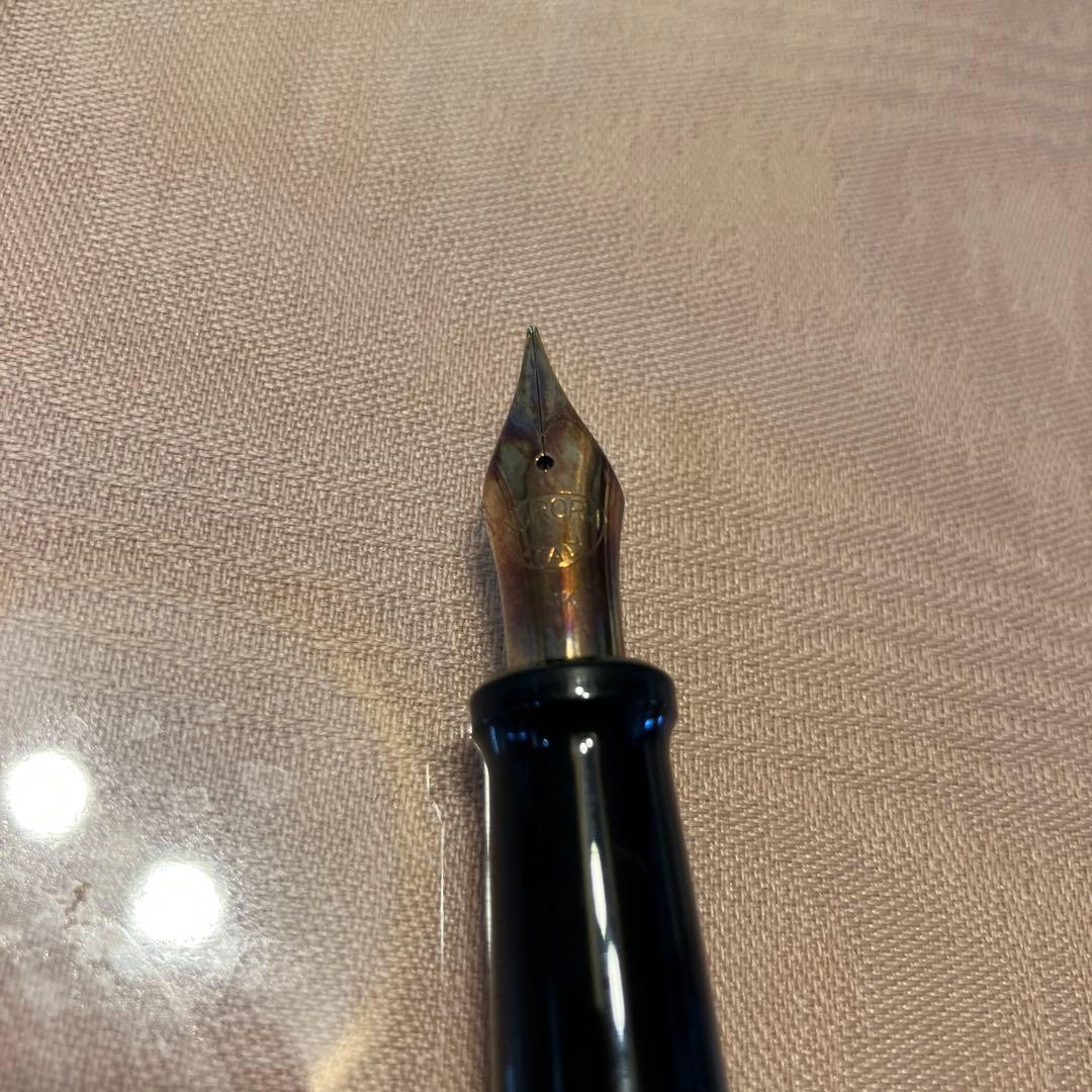 AURORA 赤と黒の万年筆 2本セット