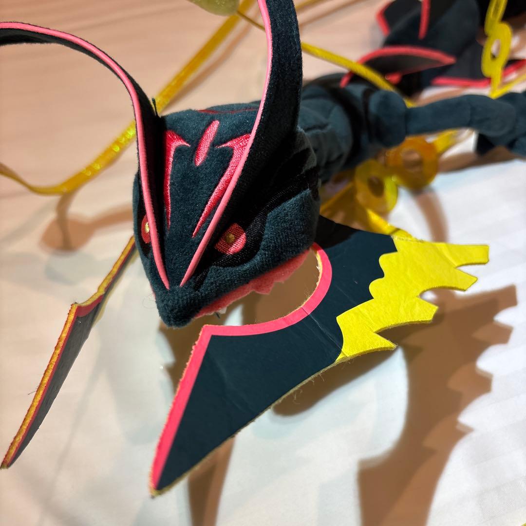 黒いメガレックウザ　ぬいぐるみ　タグ付き　ポケモンセンター限定