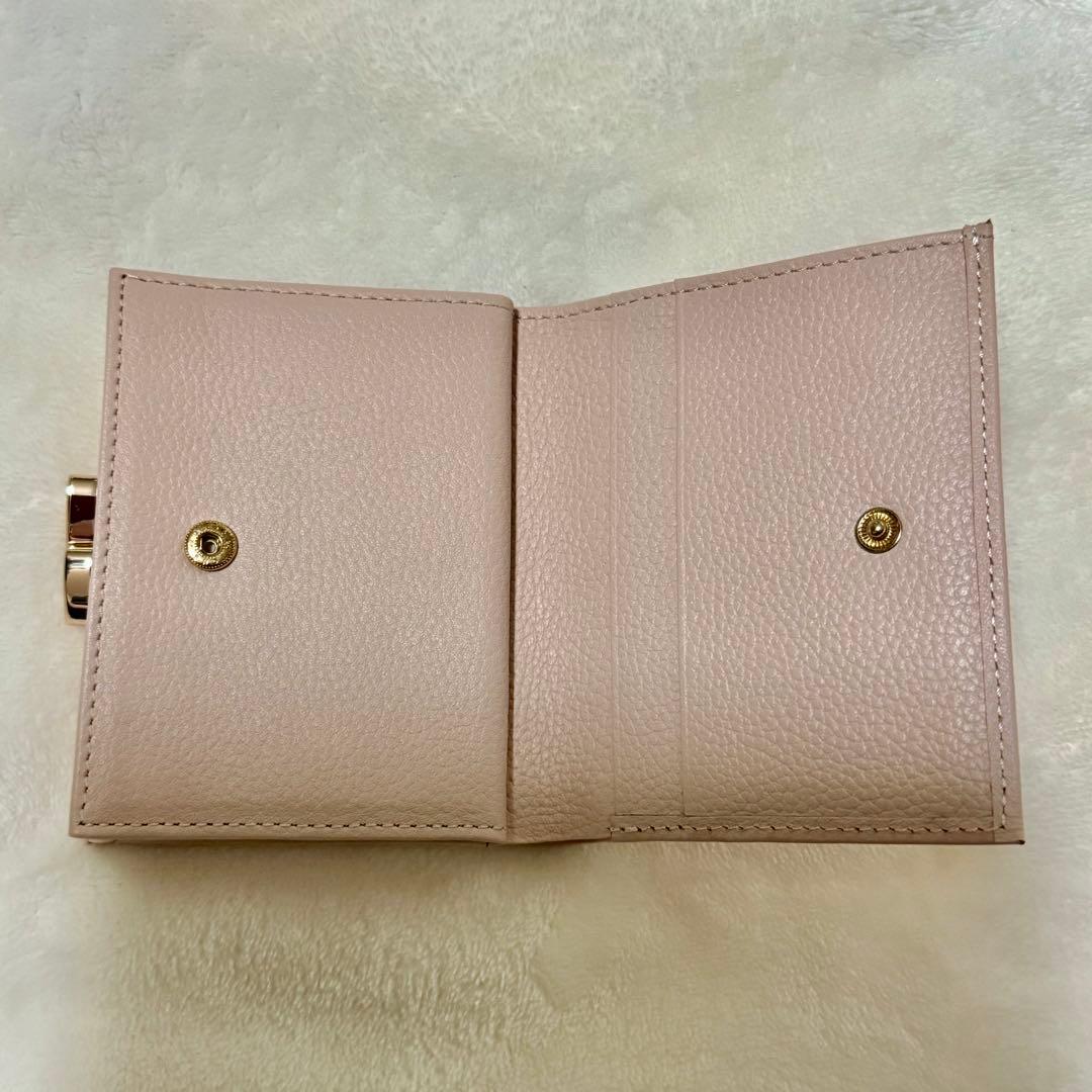 皇居 財布 ピンクベージュ 二つ折り財布 限定品