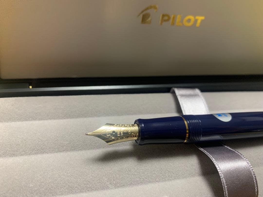 PILOT カスタム74 M軸 万年筆セット 月夜 インク付き