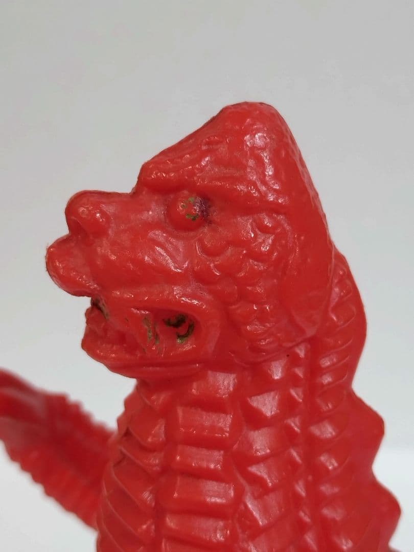 レッドキング　無版権　パチ ポリ製　駄玩具　昭和レトロ 怪獣　当時物　ウルトラ