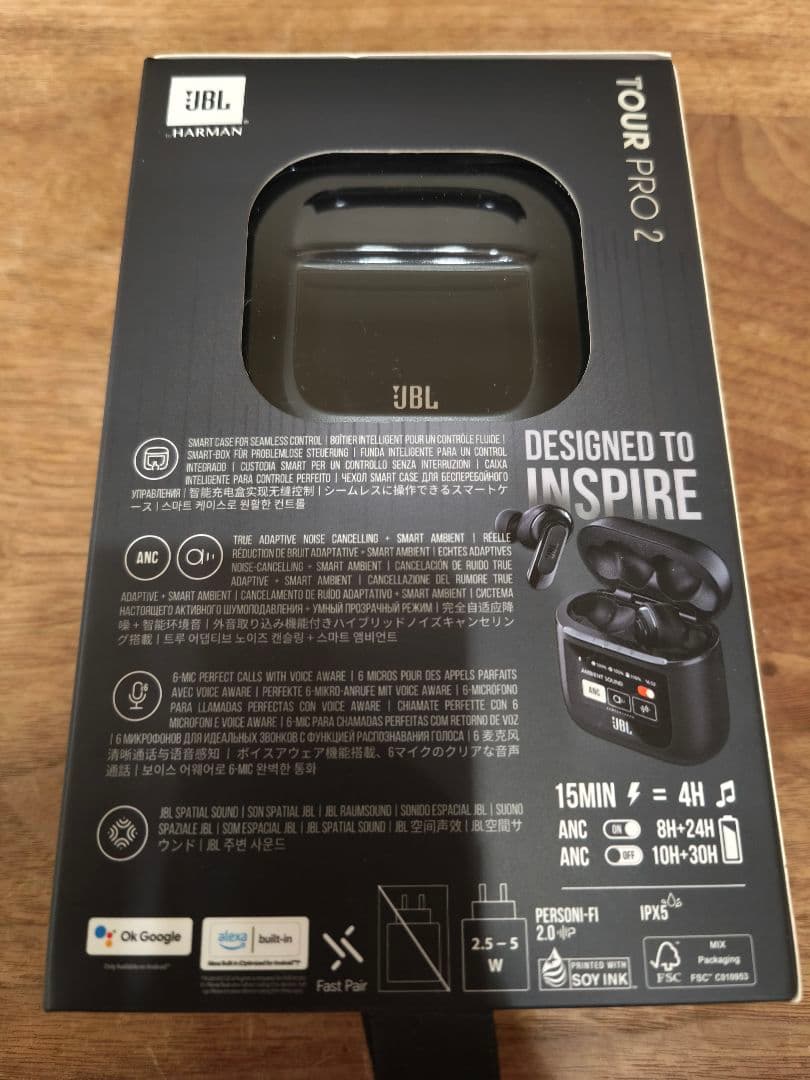 【使用ほぼ無し】JBL TOUR PRO 2 ワイヤレスイヤホン ブラック