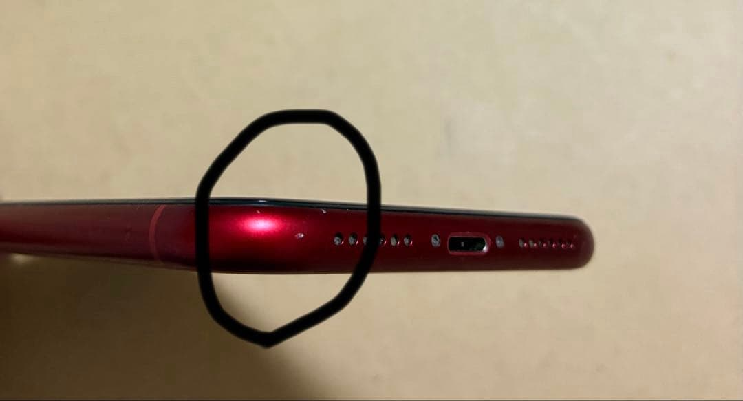 送料込！修理歴なしiPhoneXR 64GB 本体◆赤レッド◆オマケケース付