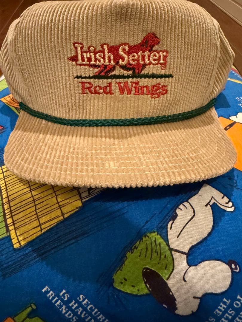 レッドウイングREDWINGアイリッシュセッターキャップUSA製コーデュロイ帽子