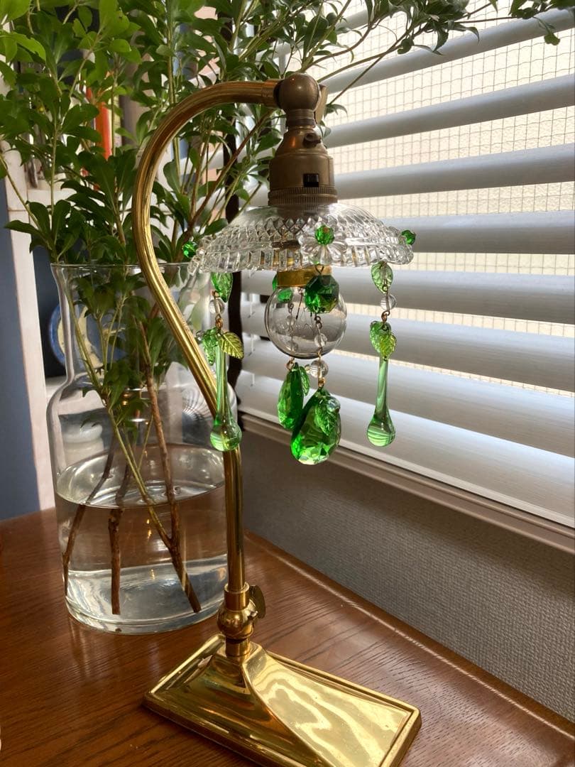 （専用）ミニシャンデリア（植物）1920年　フランス　イギリスランプスタンド