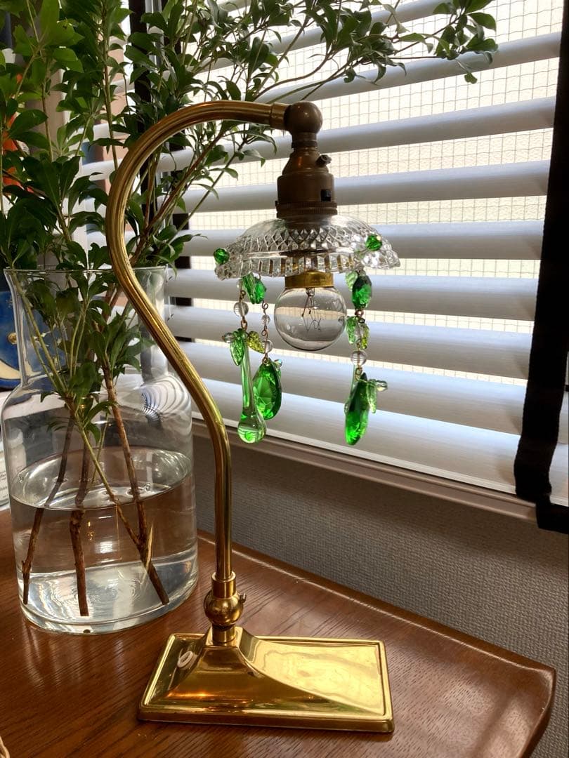 （専用）ミニシャンデリア（植物）1920年　フランス　イギリスランプスタンド