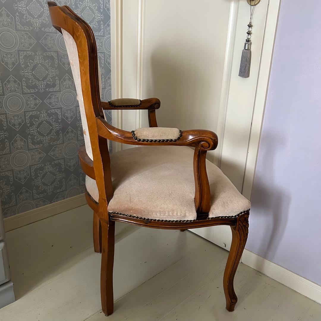 アンティークチェア　アームチェア　座椅子