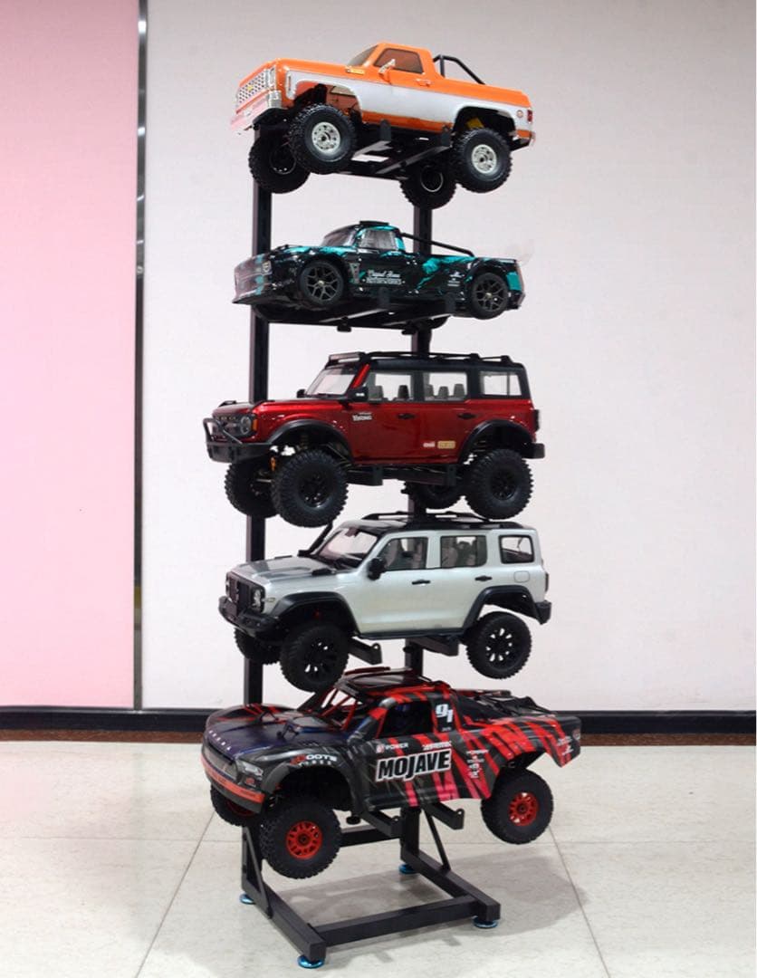 5段 かなり丈夫 ラジコン棚 肉厚スチールラック 棚 メタルラック 調整可能