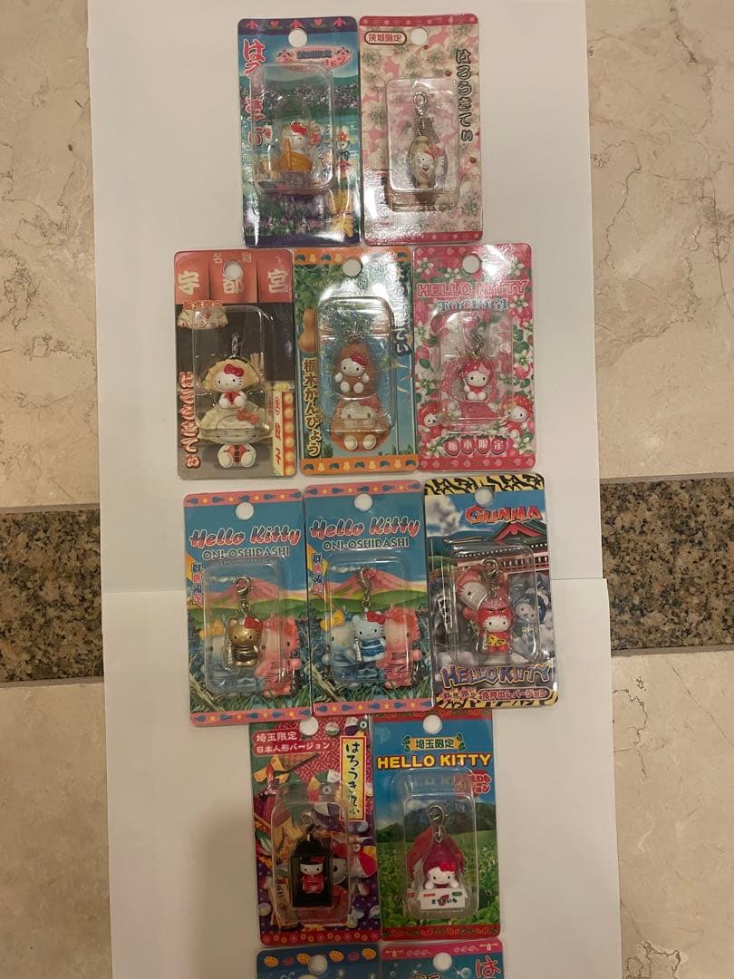 ハローキティ ストラップ 47都道府県制覇