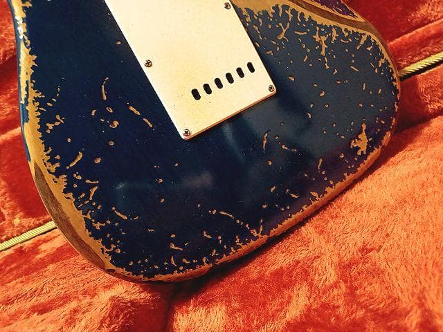 ギター Custom HardRelic Trans Blue Stratocaster