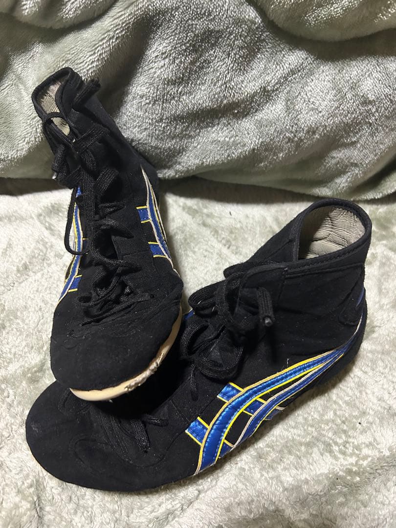 レスリング.ボクシングシューズ ブラック/ブルー