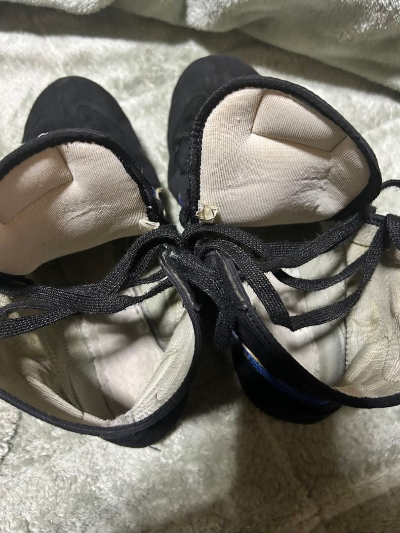 レスリング.ボクシングシューズ ブラック/ブルー