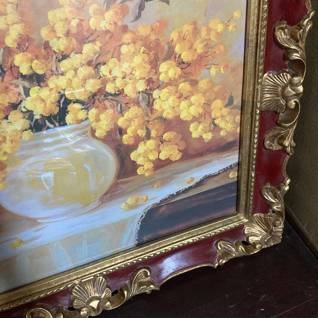 額絵　ミモザ　イタリア製