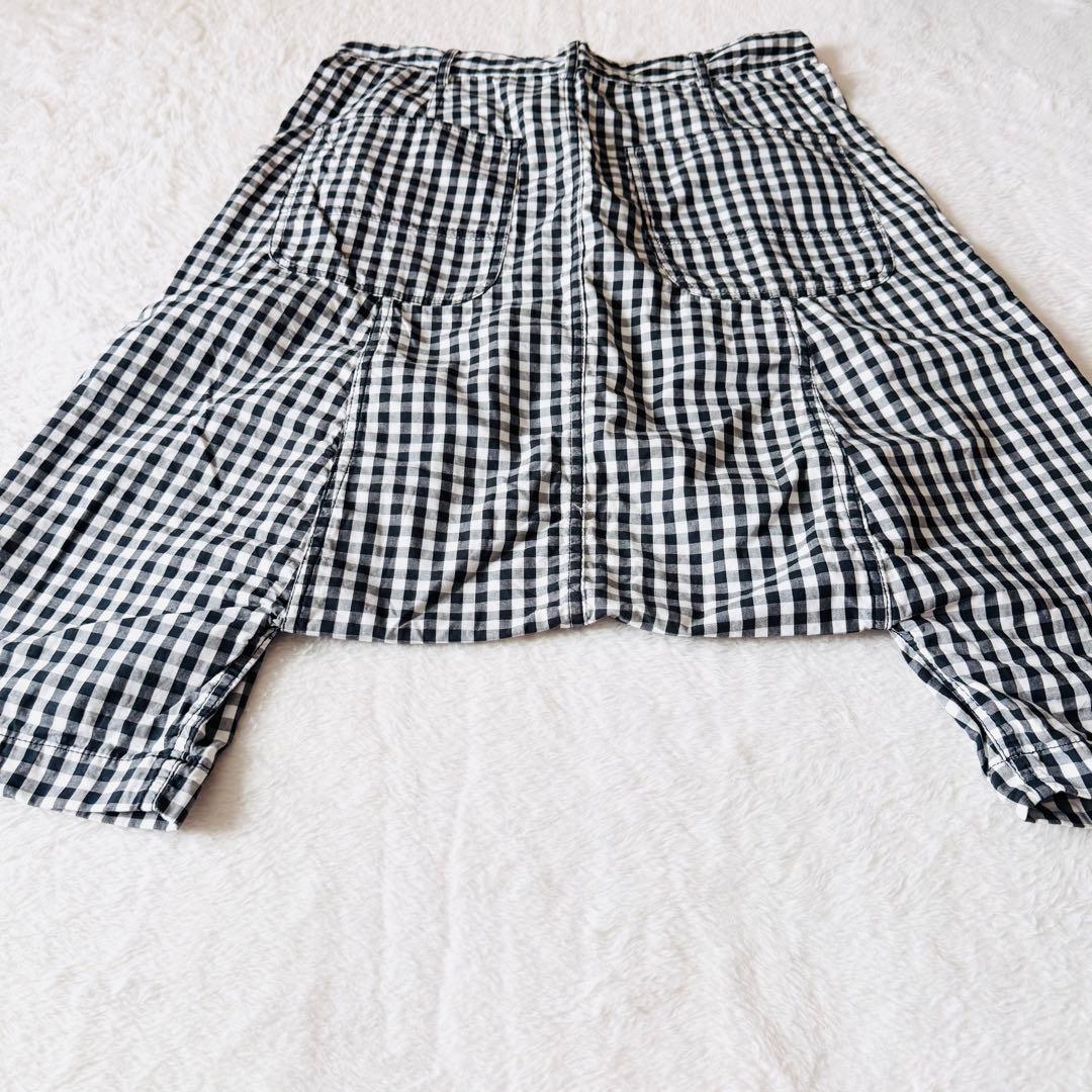 【AD2008】 ブラックコムデギャルソン サルエルパンツ ギンガムチェック S