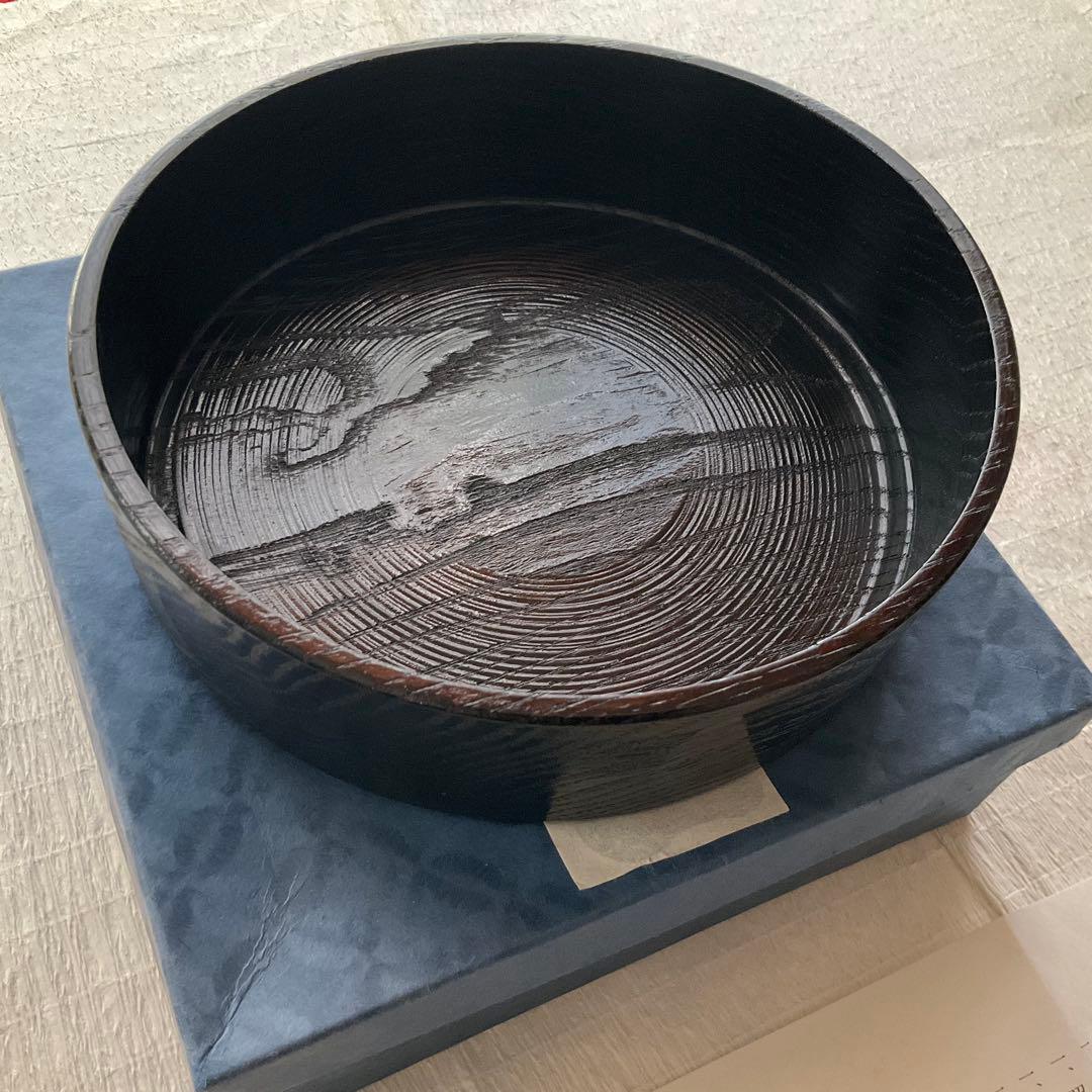 村瀬治兵衛　菓子器　沢栗　日本産本漆　二代目治兵衛