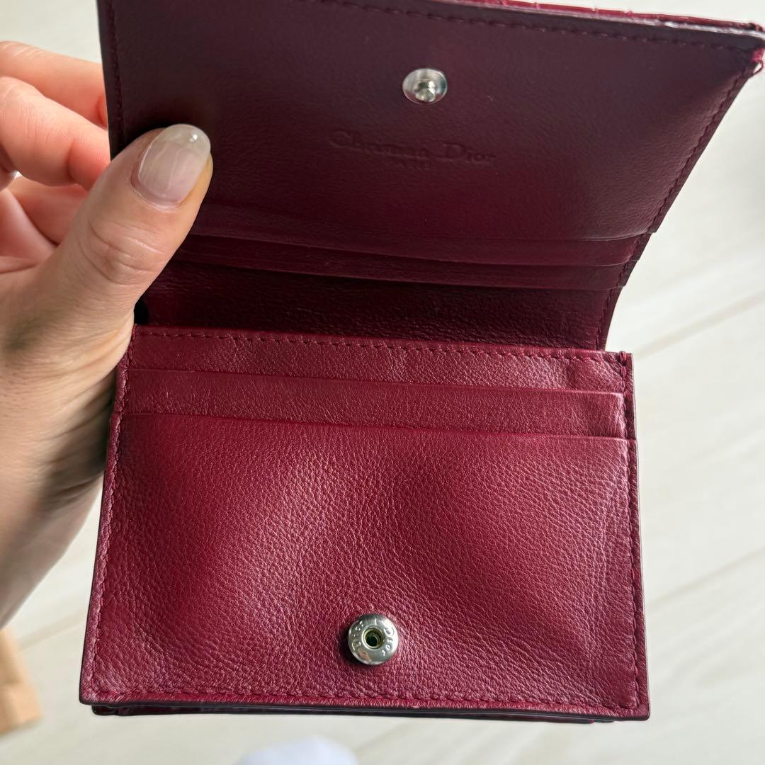【年末年始配送30日までまむ】Lady Dior Lotus ウォレット