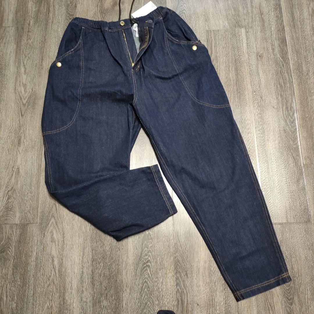 新品タグ付　CAMBIO カンビオ　変形ブッシュバルーンデニムパンツ Ｌ