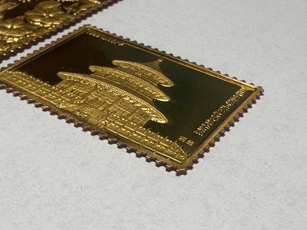 希少　松本徽章工業　純金　金属工芸品　7.76g 純金/純銅　2枚セット