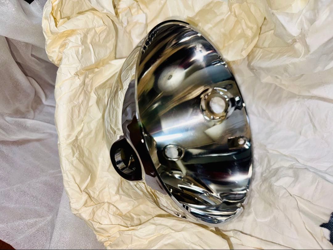 w650 純正ヘッドライトカバー クローム