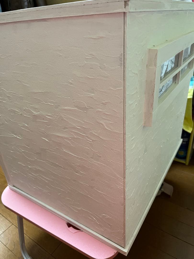 木製　ドールハウス背景ボード　ベッドがあるブライスハウス　一部変更SALEします