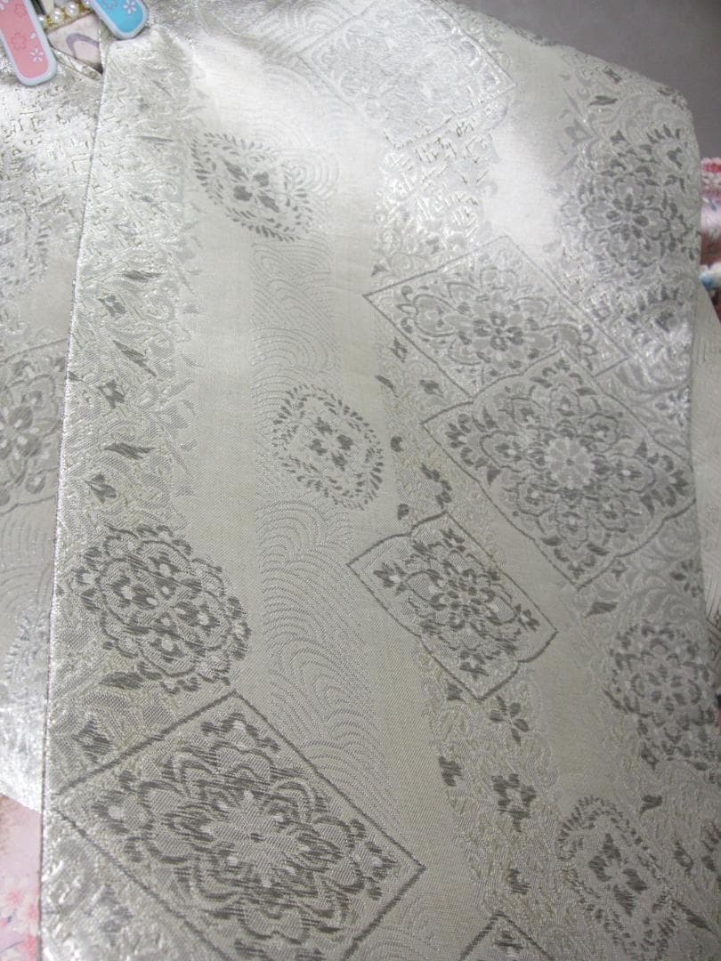 くすみパステル/唐草とブーケと蝶々/金彩銀彩/振袖フルセット　ｍ70　成人式