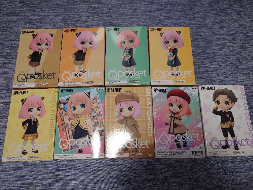 SPY×FAMILY フィギュア Qposket アーニャ ダミアン 9種セット