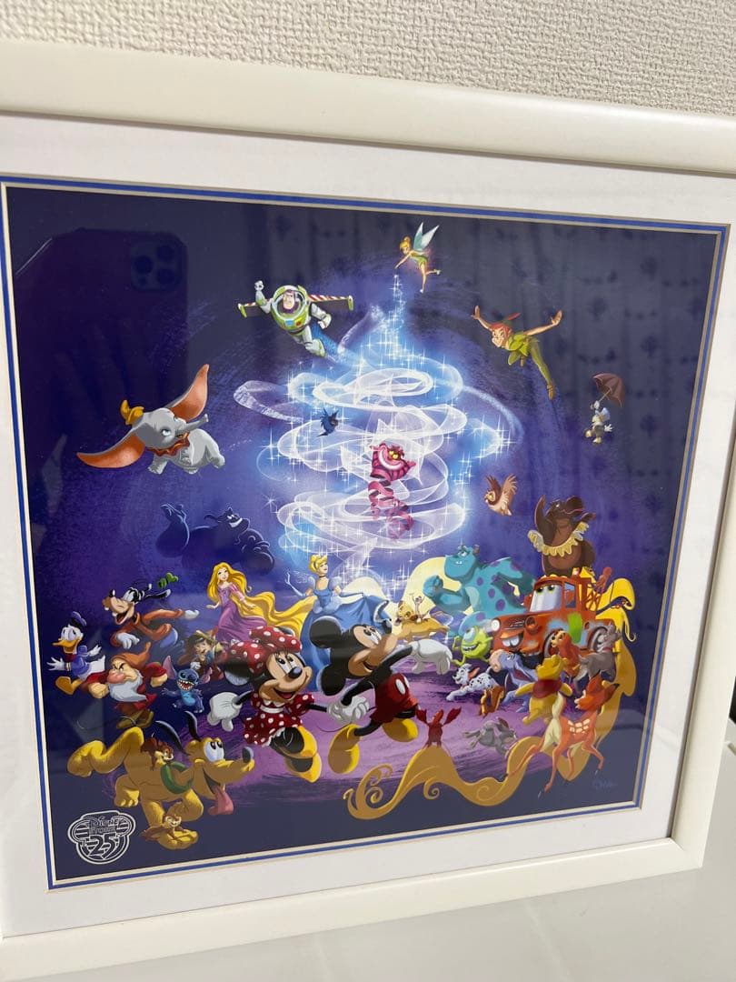 ディズニー、ミッキー、プーさん、ラプンツェル、25周年のアートパネル