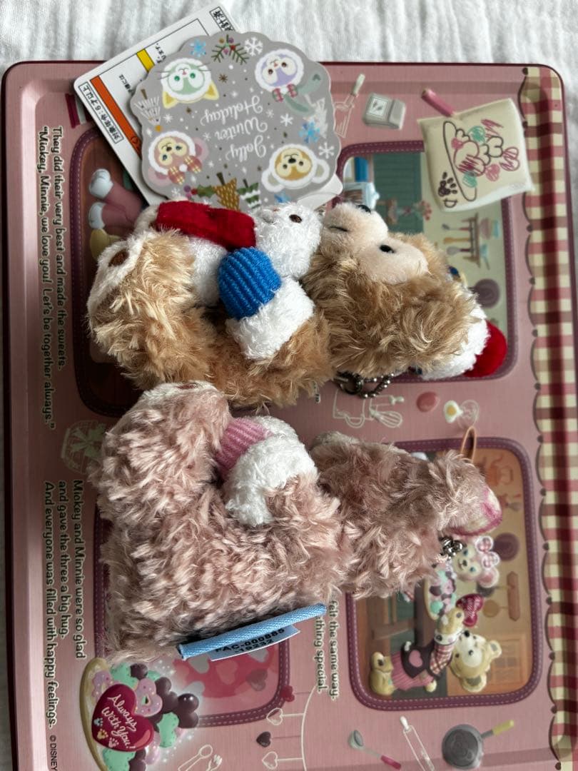 【値下】ダッフィー&シェリーメイ ジョリーウィンターホリデーぬいぐるみストラップ