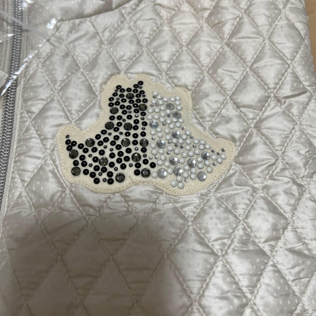 Black & White レディース ベスト ホワイト