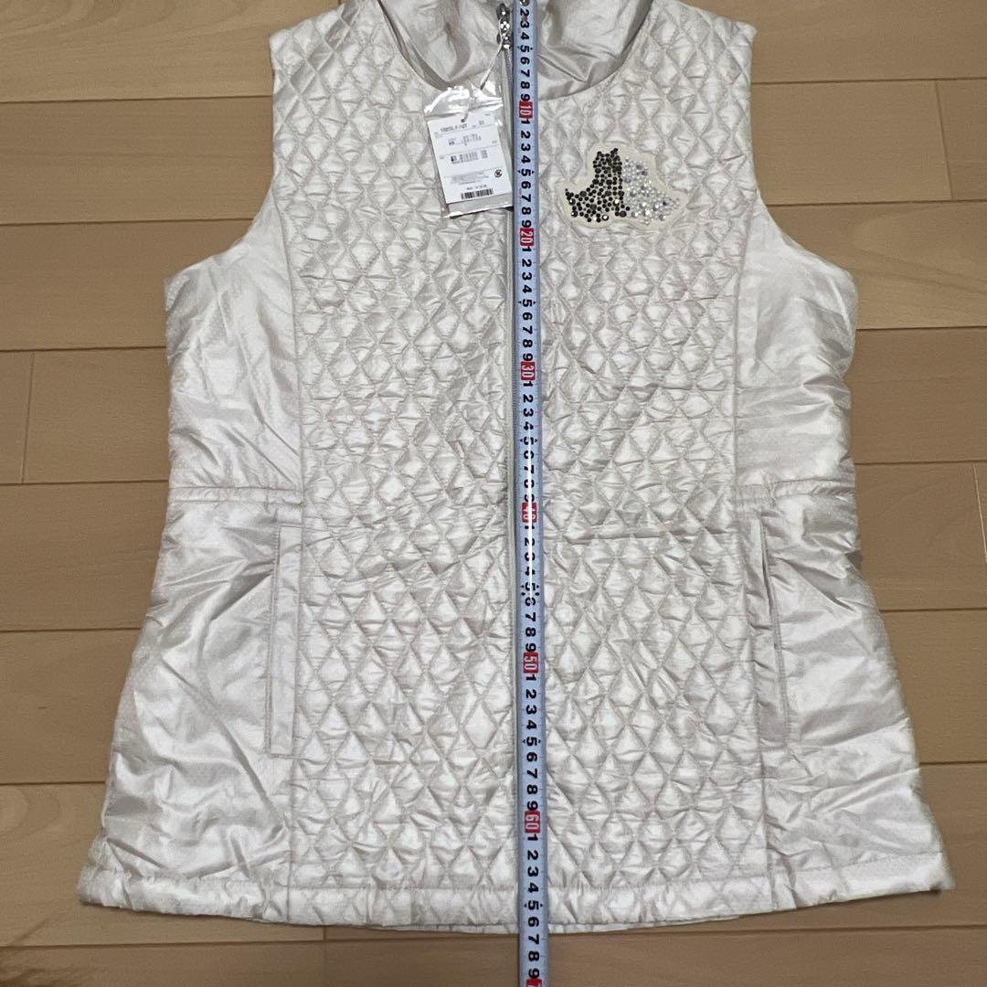 Black & White レディース ベスト ホワイト