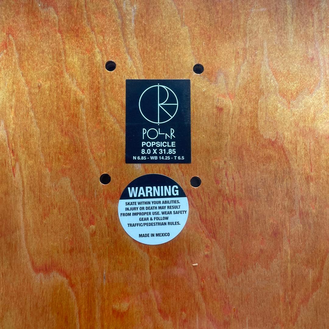 Polar Skate Co. スケートボードデッキ　ポーラー　8インチ