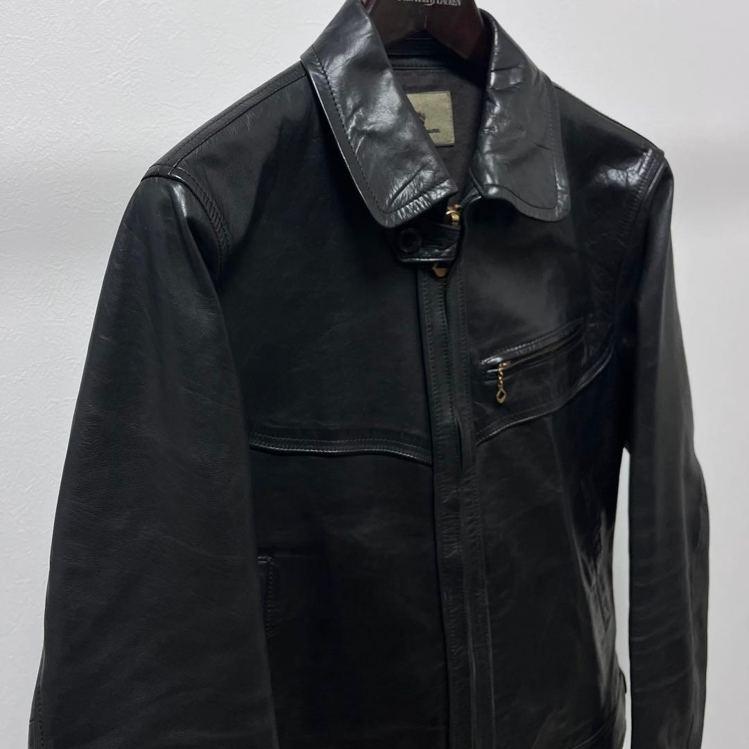 超希少　ナイジェルケーボン　レザージャケット　シングルライダース　50