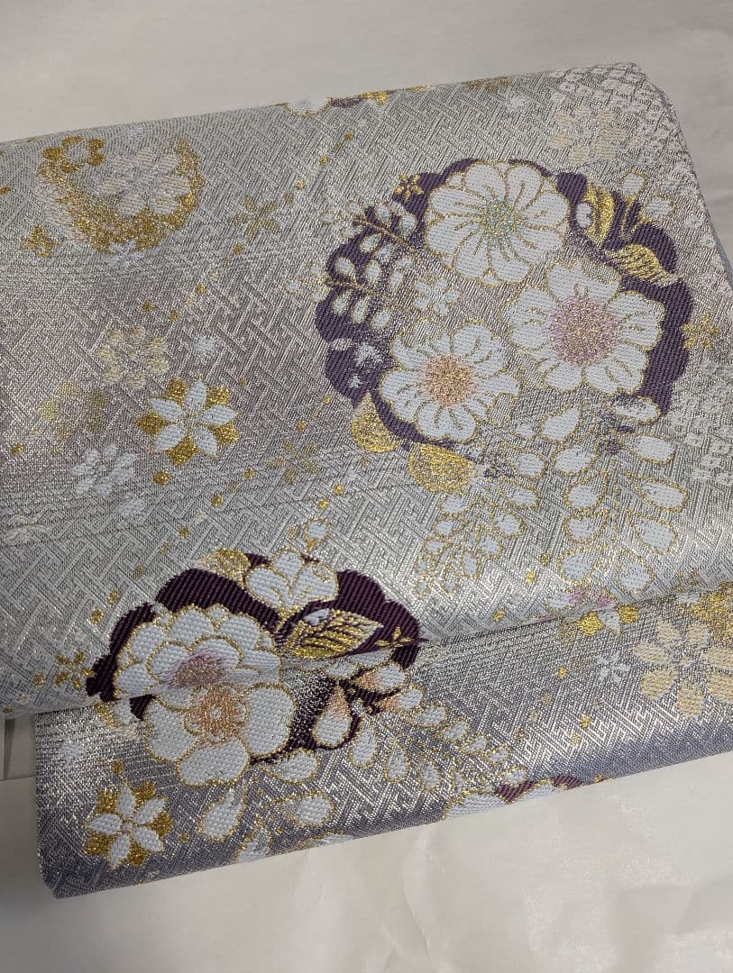 （新品未使用）正絹　西陣織袋帯　辻が花　証紙付