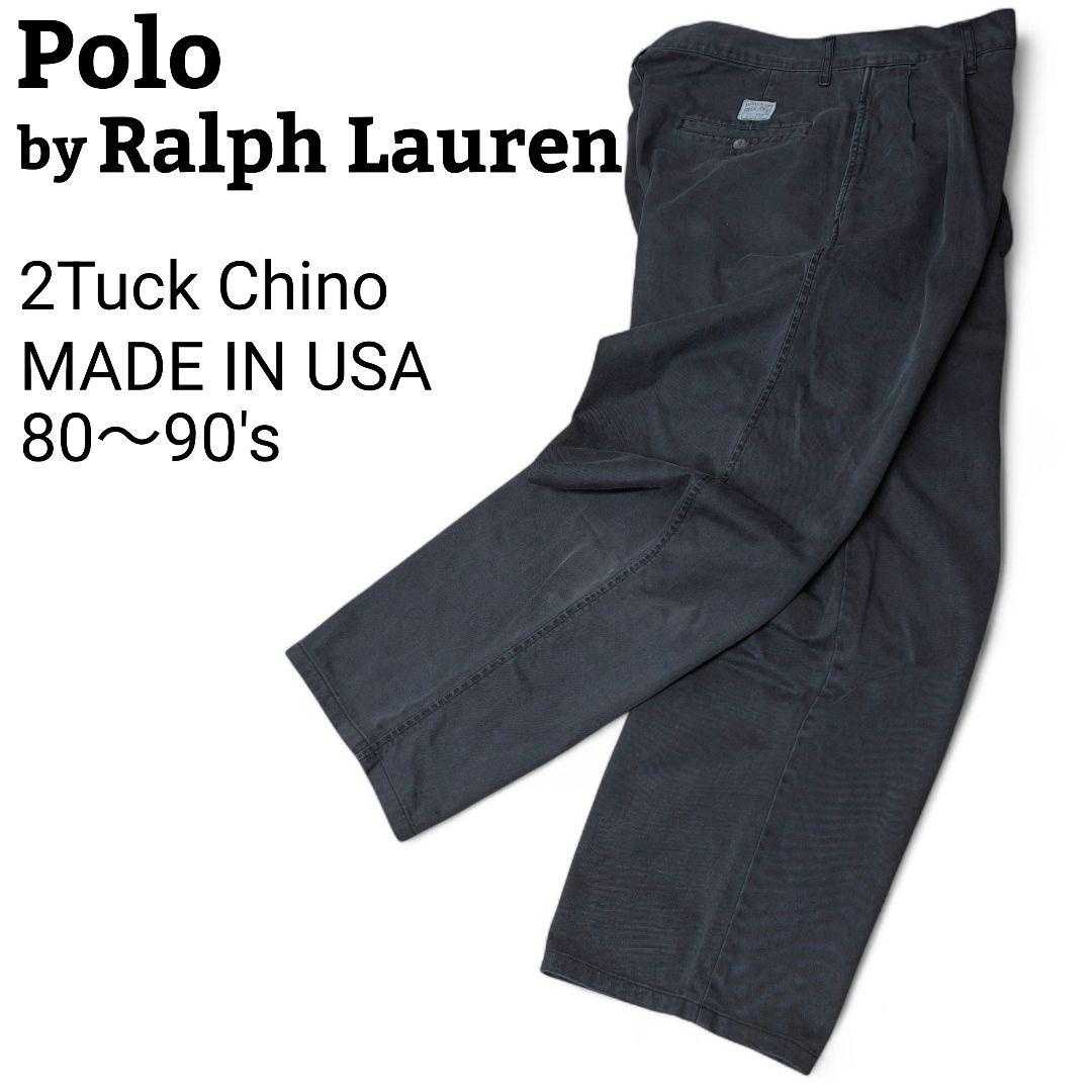 【希少品】 Polo by Ralph Lauren ポロチノ ツータックチノ