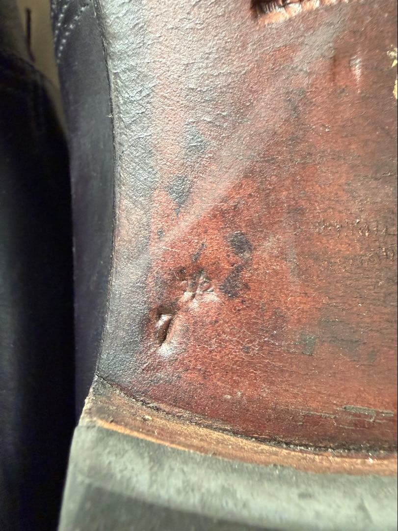 【CORTHAY コルテ】プレーントゥ レザーシューズ size:7 2/1