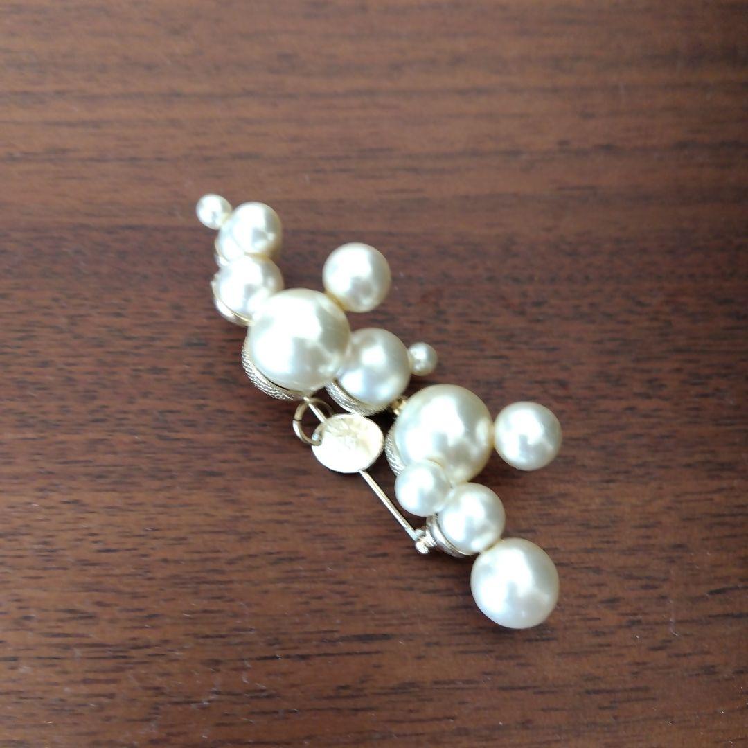 ヴェルメイユパーイエナ　ジュンコパリ　ホワイトパール ブローチ