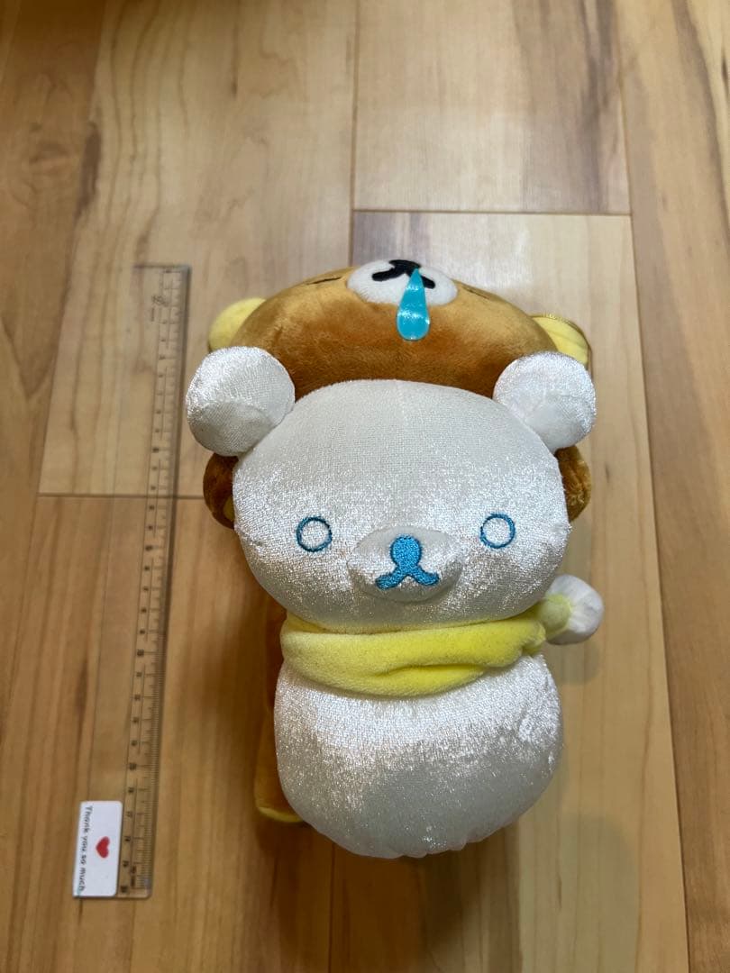 激レア　初期　リラックマ　ぬいぐるみBIGだらだら冬だより　鼻水　雪だるま　糸目