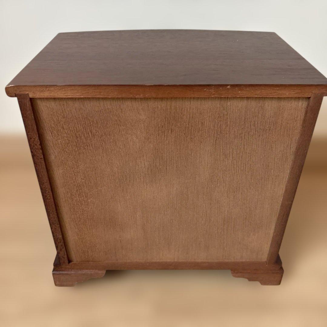 イタリア刺繍 ゴブラン織り 天然木 宝石棚 レトロ アクセサリーボックス