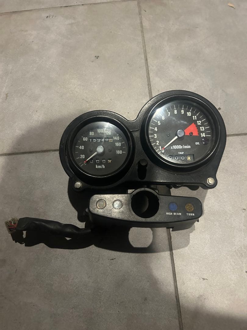 ね*様 ゼファー400 C1 初期型　親子メーター　ジャンク