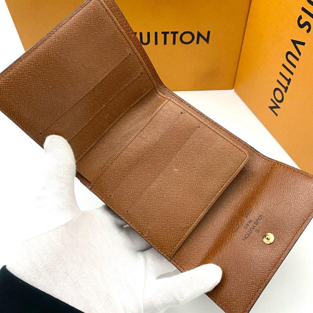 ルイヴィトン　モノグラム　エリーズ　折り財布　wホック