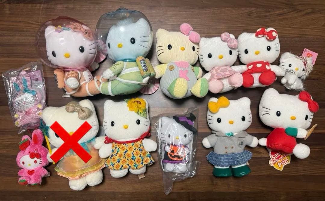 【お値下げ中】ハローキティ ぬいぐるみ まとめ売り 平成 レトロ