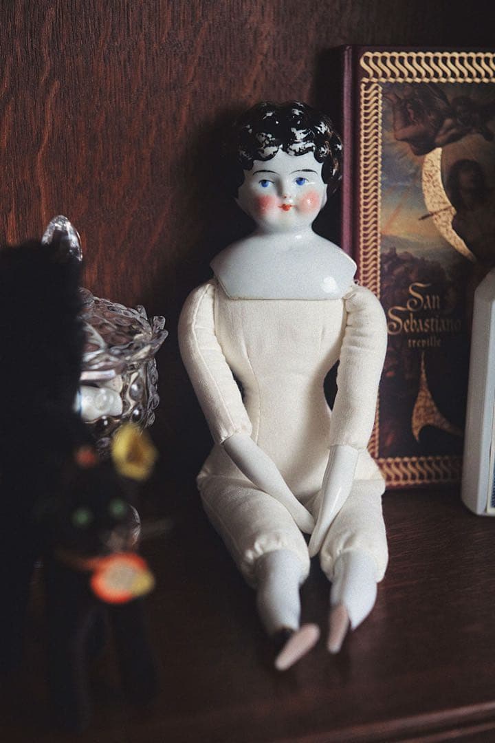 アンティーク チャイナヘッドドール ビスクドール アンティークドール