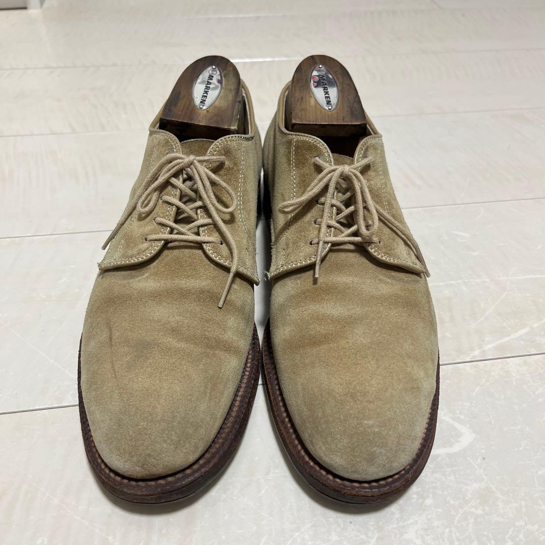 ALDEN サンドスウェード 外羽根式プレーントゥ（EDIFICE別注品）