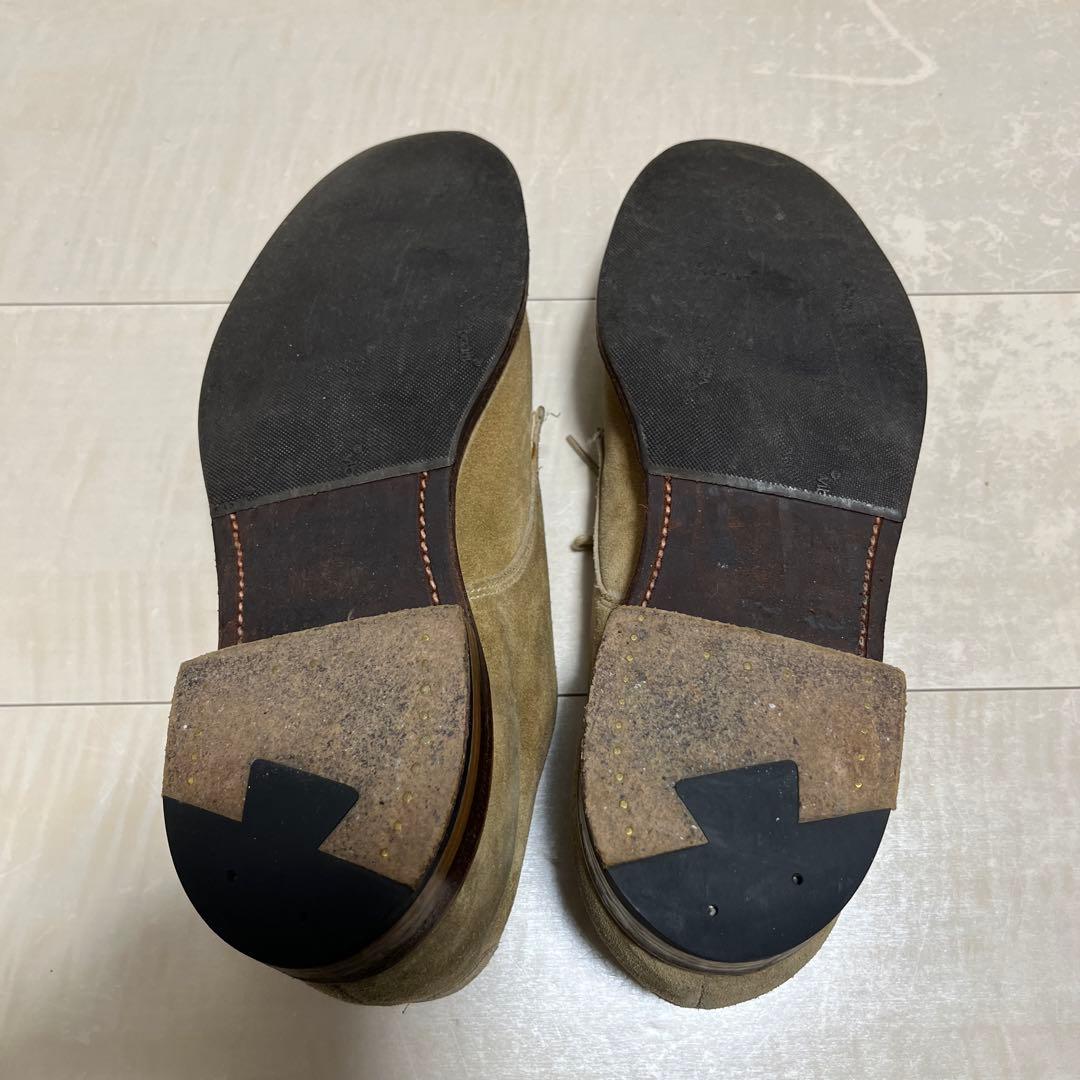 ALDEN サンドスウェード 外羽根式プレーントゥ（EDIFICE別注品）