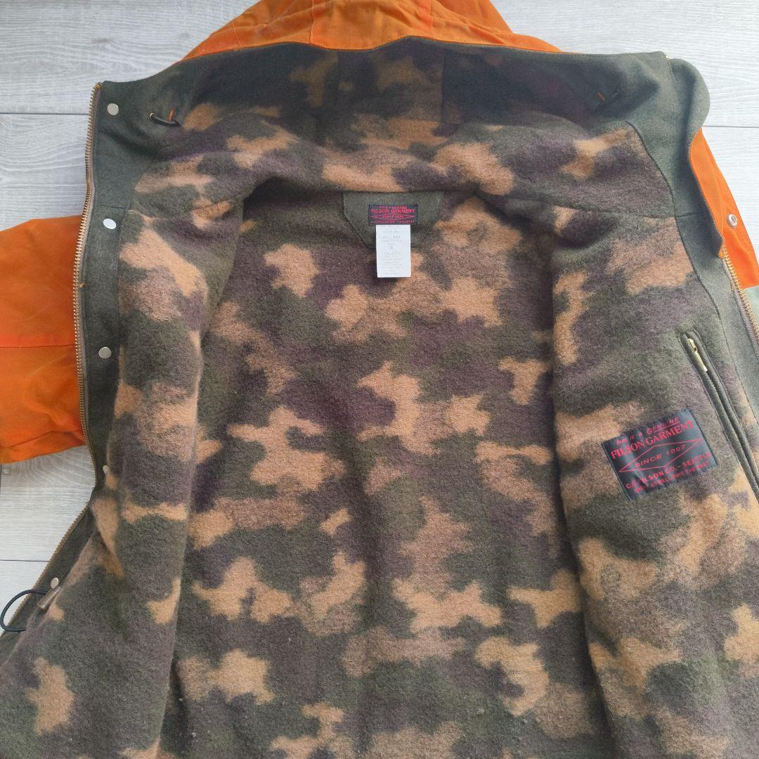 【美品】FILSON GARMENT オレンジ/カーキ ジャケット 38