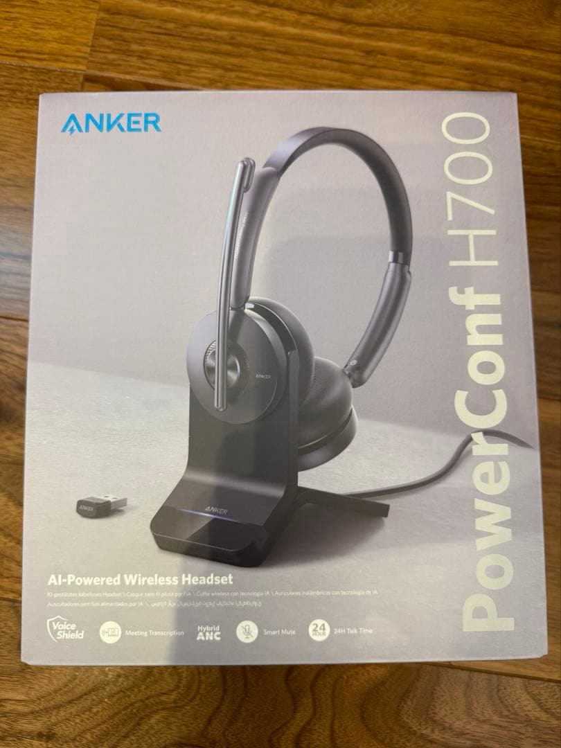 【美品】Anker PowerConf H700 充電スタンド付 ヘッドセット