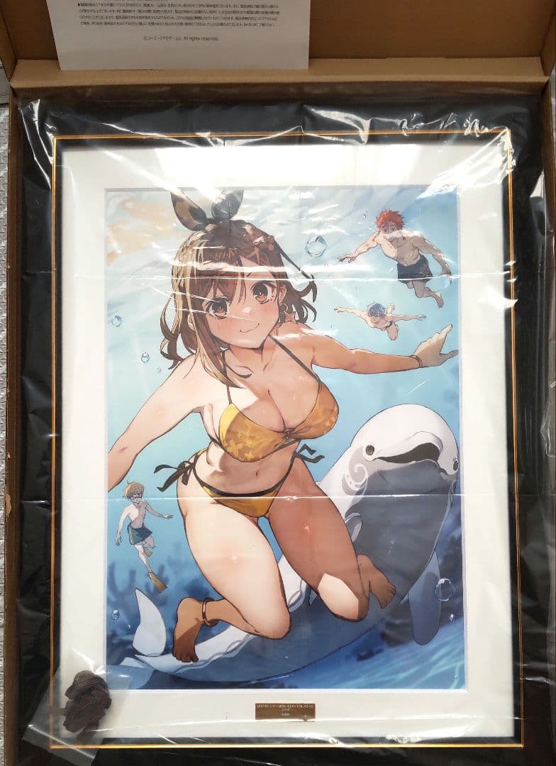 ライザのアトリエ A3 ファイングラフ 複製原画　水着　アートコレクション