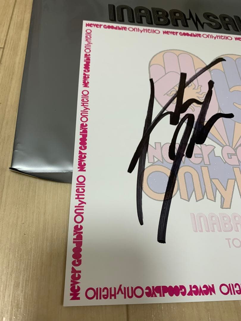 INABA/SALAS サイン色紙　B'z 稲葉浩志