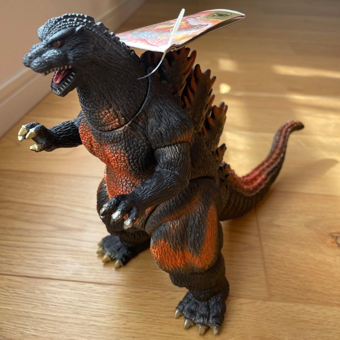 【希少タグ付】1995年 バーニングゴジラ ソフビ フィギュア 東宝