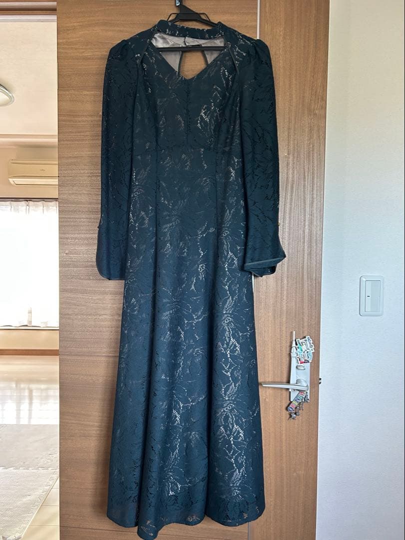 ANDRESD バックオープンティアドロップドレス　S